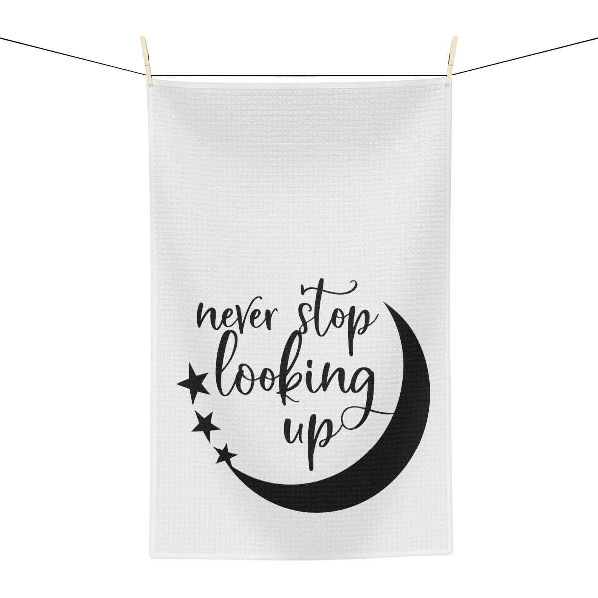 Never Stop Looking Up Tea Towel - Witchy Kitchens