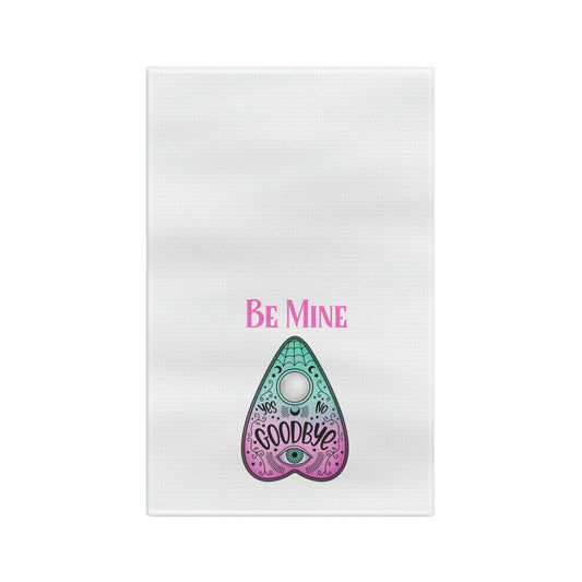 Be Mine White Tea Towel - Witchy Kitchens