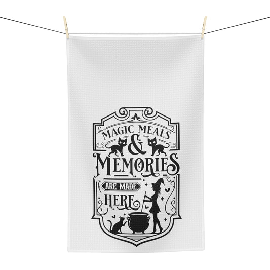 Magic Meals & Memories Tea Towel - Witchy Kitchens