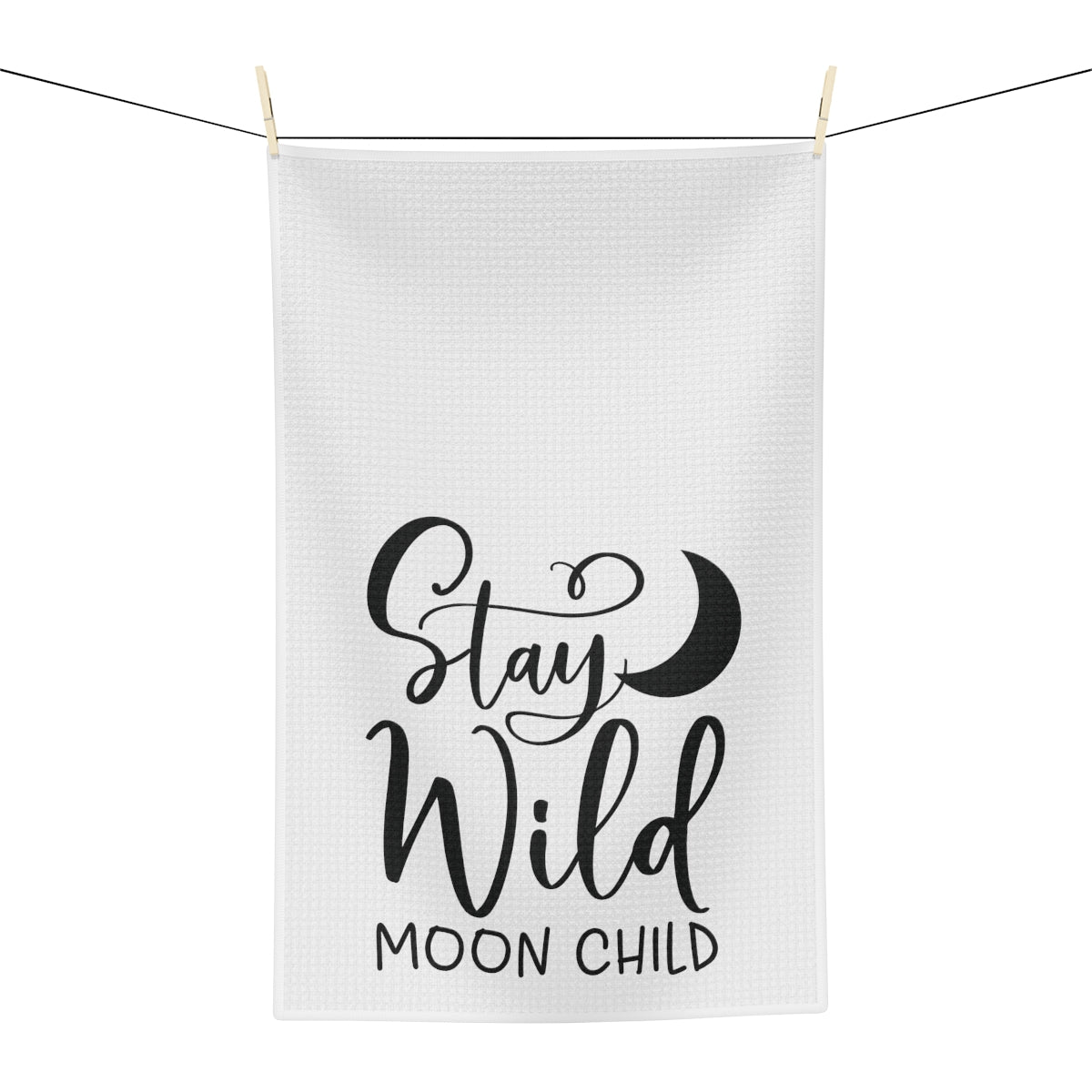 Stay Wild Moon Child Tea Towel - Witchy Kitchens