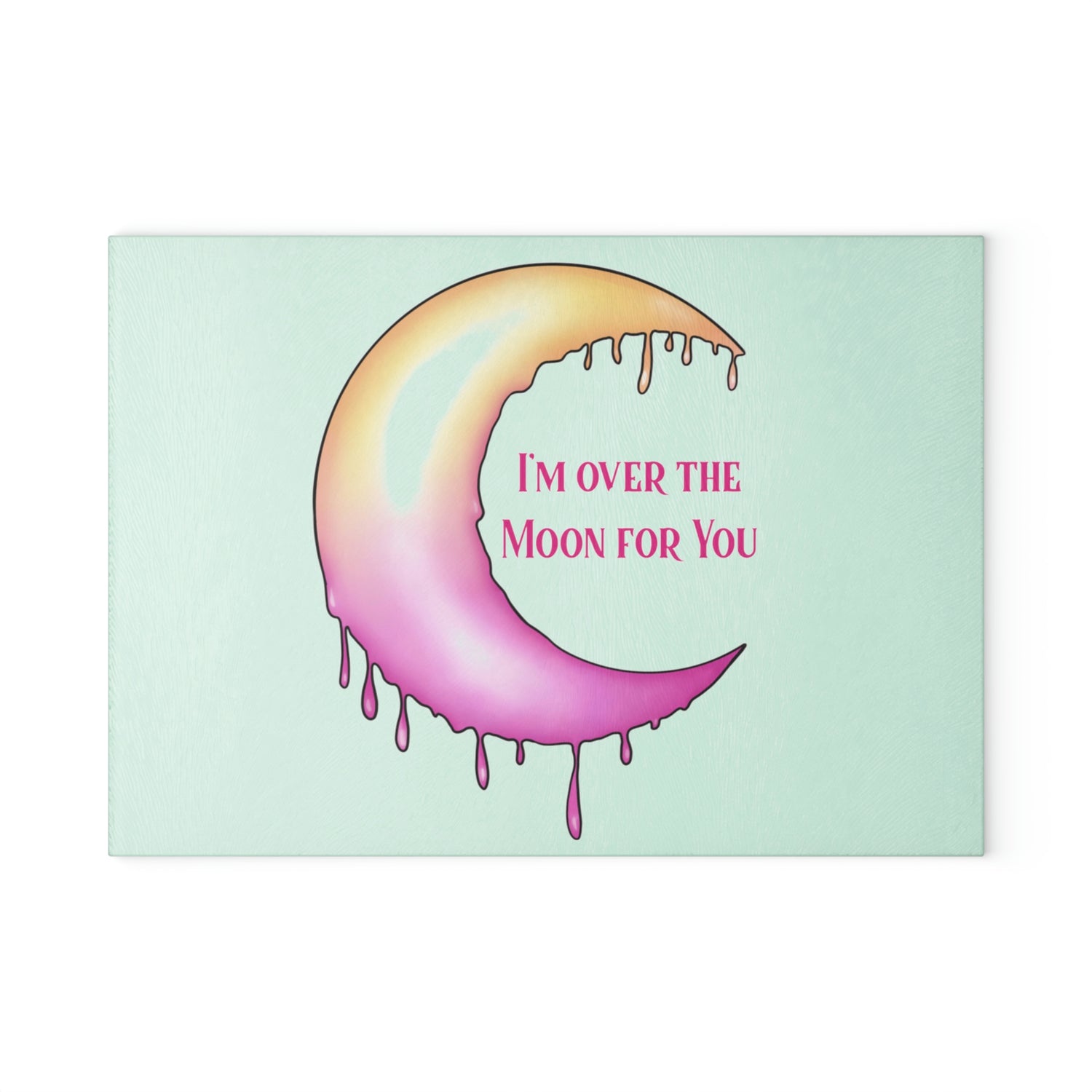 Over The Moon Glass Cutting Board - Witchy Kitchens