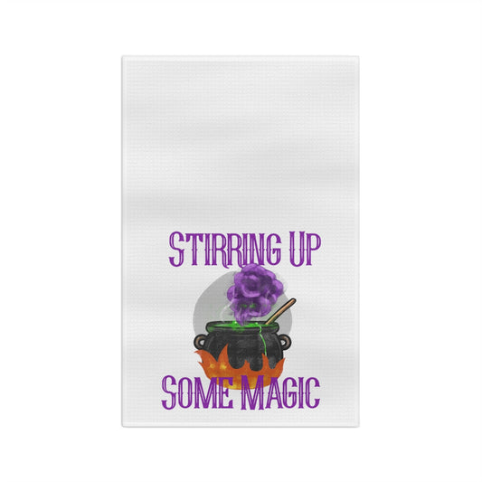 Stirring Up Some Magic Tea Towel - Witchy Kitchens