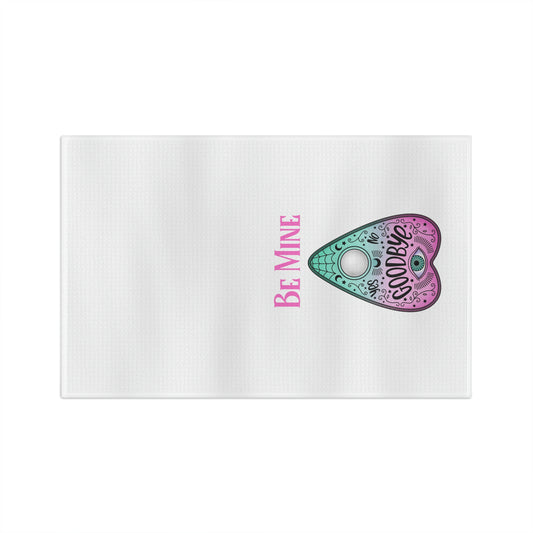 Be Mine White Tea Towel - Witchy Kitchens