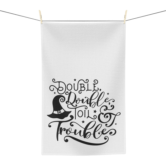 Double Double Toil & Trouble Tea Towel - Witchy Kitchens