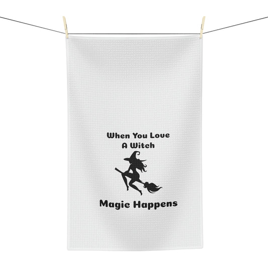 When you Love a Witch Tea Towel - Witchy Kitchens