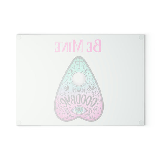 Be Mine Glass Cutting Board - Witchy Kitchens