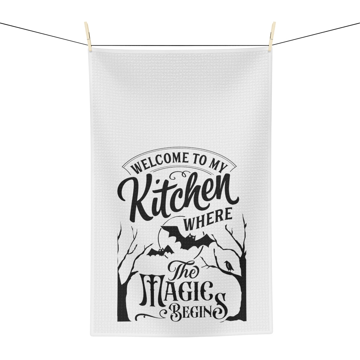 Where the Magic Begins Tea Towel - Witchy Kitchens