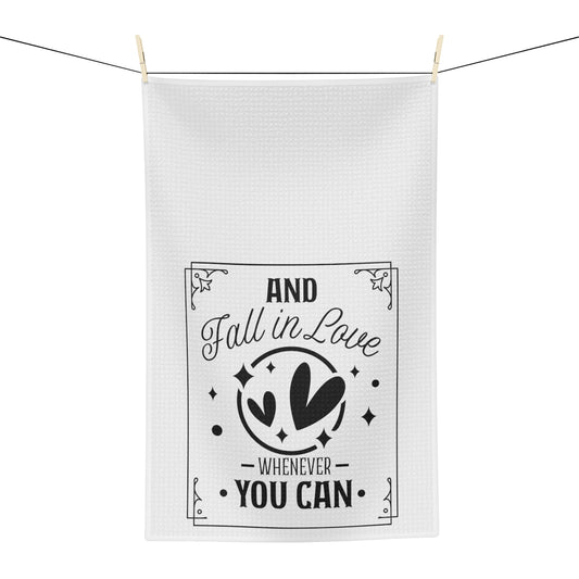 Fall In Love Tea Towel - Witchy Kitchens