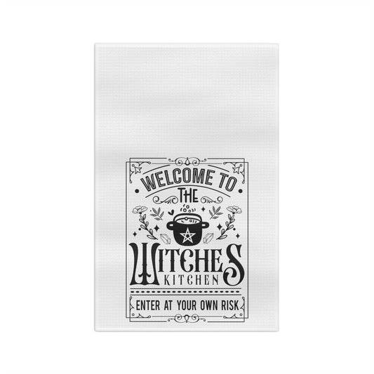 Enter at Your Own Risk Tea Towel - Witchy Kitchens