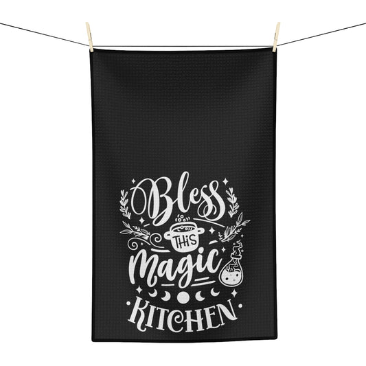 Bless This Magic Kithen Tea Towel - Witchy Kitchens