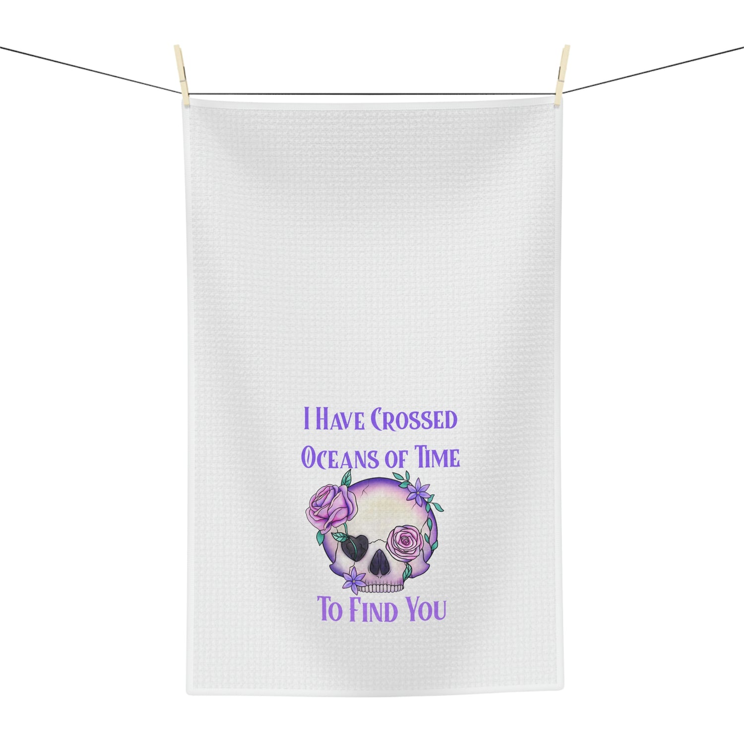 Oceans White Tea Towel - Witchy Kitchens