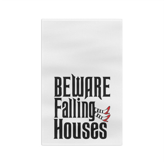 Falling Houses Tea Towel - Witchy Kitchens