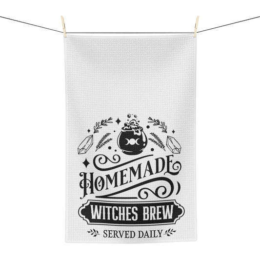 Homemade Witches Brew Tea Towel - Witchy Kitchens