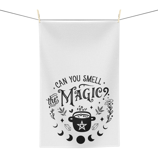 Can You Smell The Magic Tea Towel - Witchy Kitchens