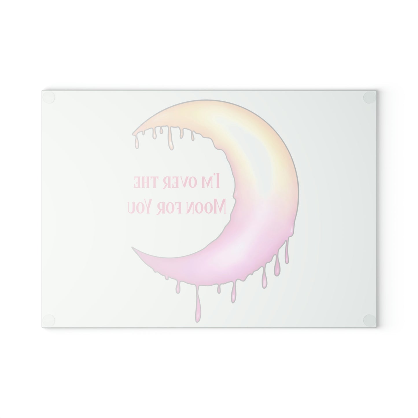 Over The Moon Glass Cutting Board - Witchy Kitchens