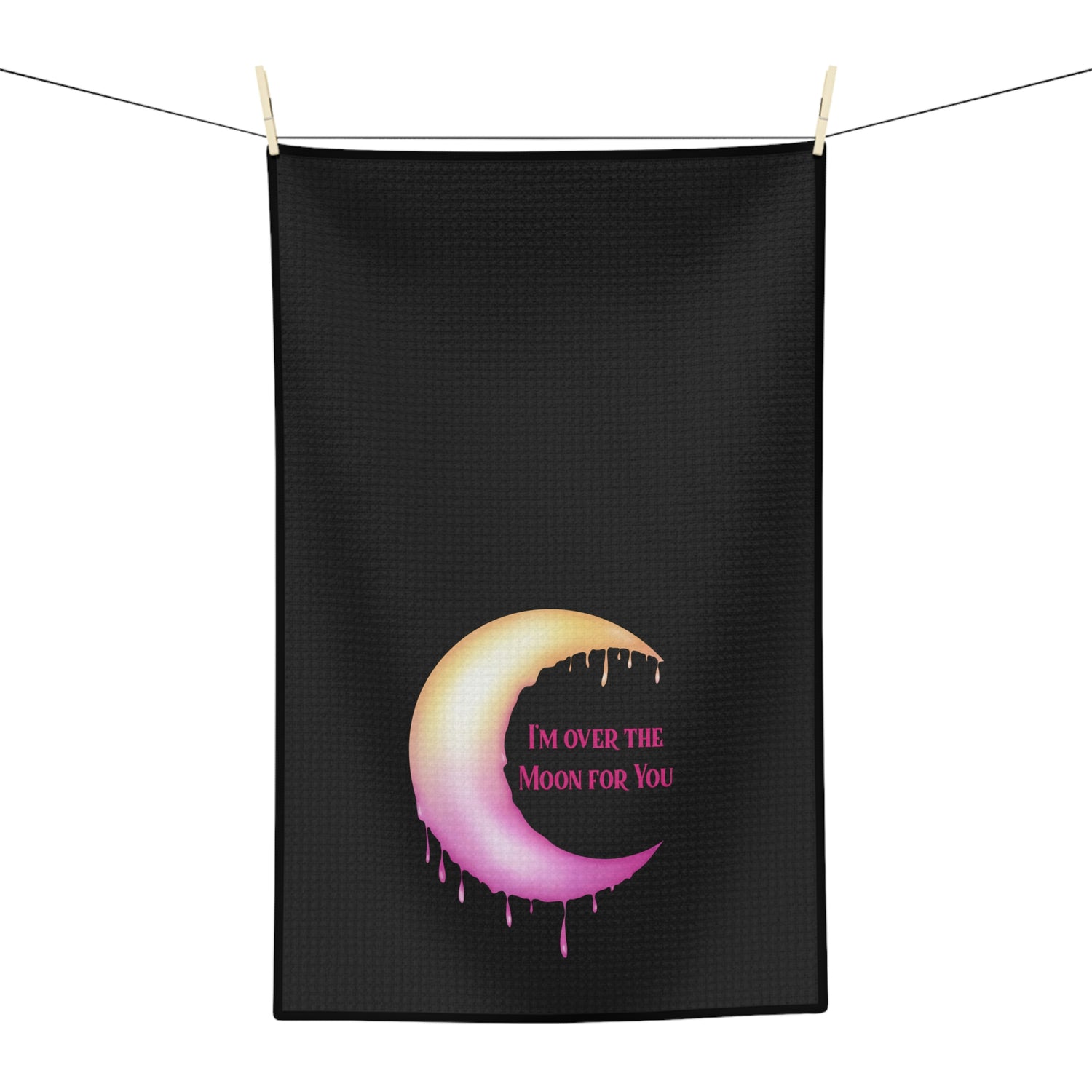 Over The Moon Tea Towel - Witchy Kitchens