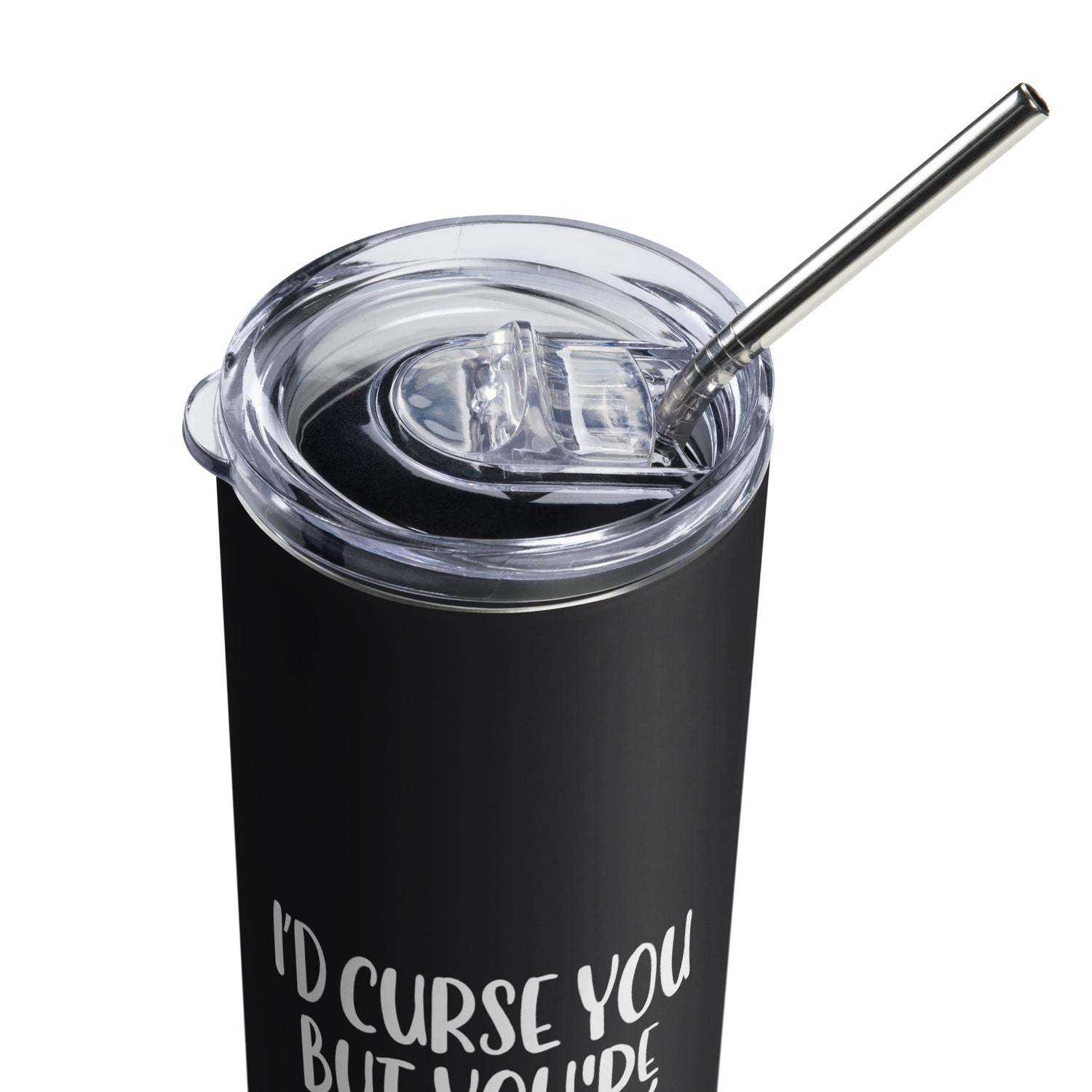 I'd Curse You Stainless steel tumbler - Witchy Kitchens