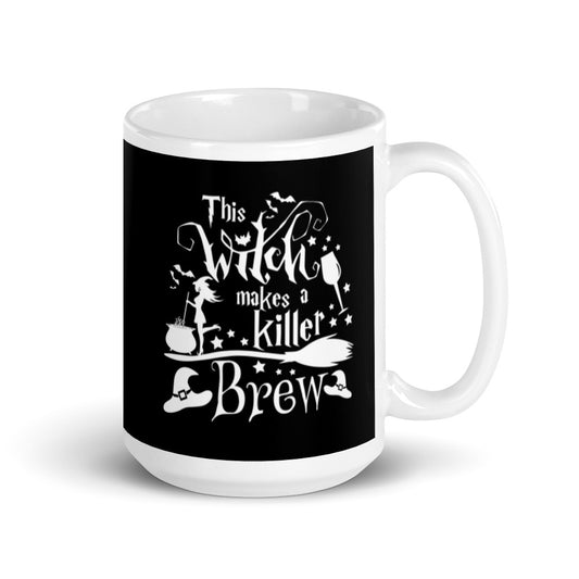 White glossy mug - Witchy Kitchens